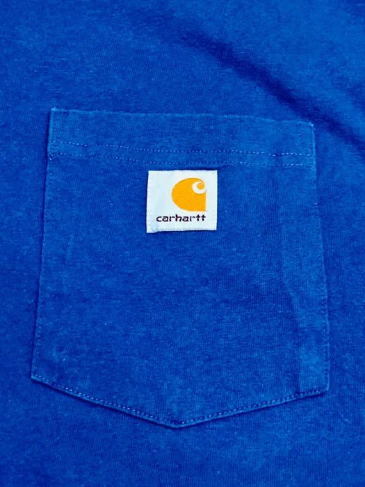 Carhartt × Vintage Vintage Carhartt Long Sleeve Single Pocket T Shirt Size US XL / EU 56 / 4 - 3 Thumbnail