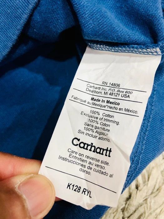 Carhartt × Vintage Vintage Carhartt Long Sleeve Single Pocket T Shirt Size US XL / EU 56 / 4 - 5 Thumbnail