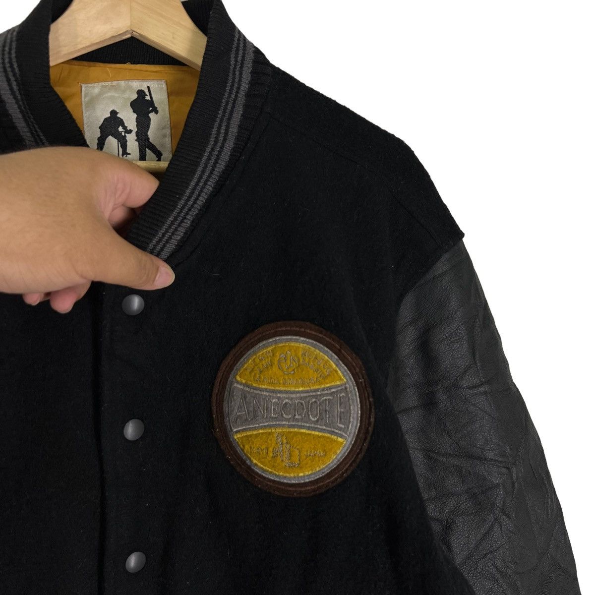 Japanese Brand VINTAGE VARSITY JACKET LEATHER ZUT PETIT INSPIRE BAPE Size US L / EU 52-54 / 3 - 5 Thumbnail