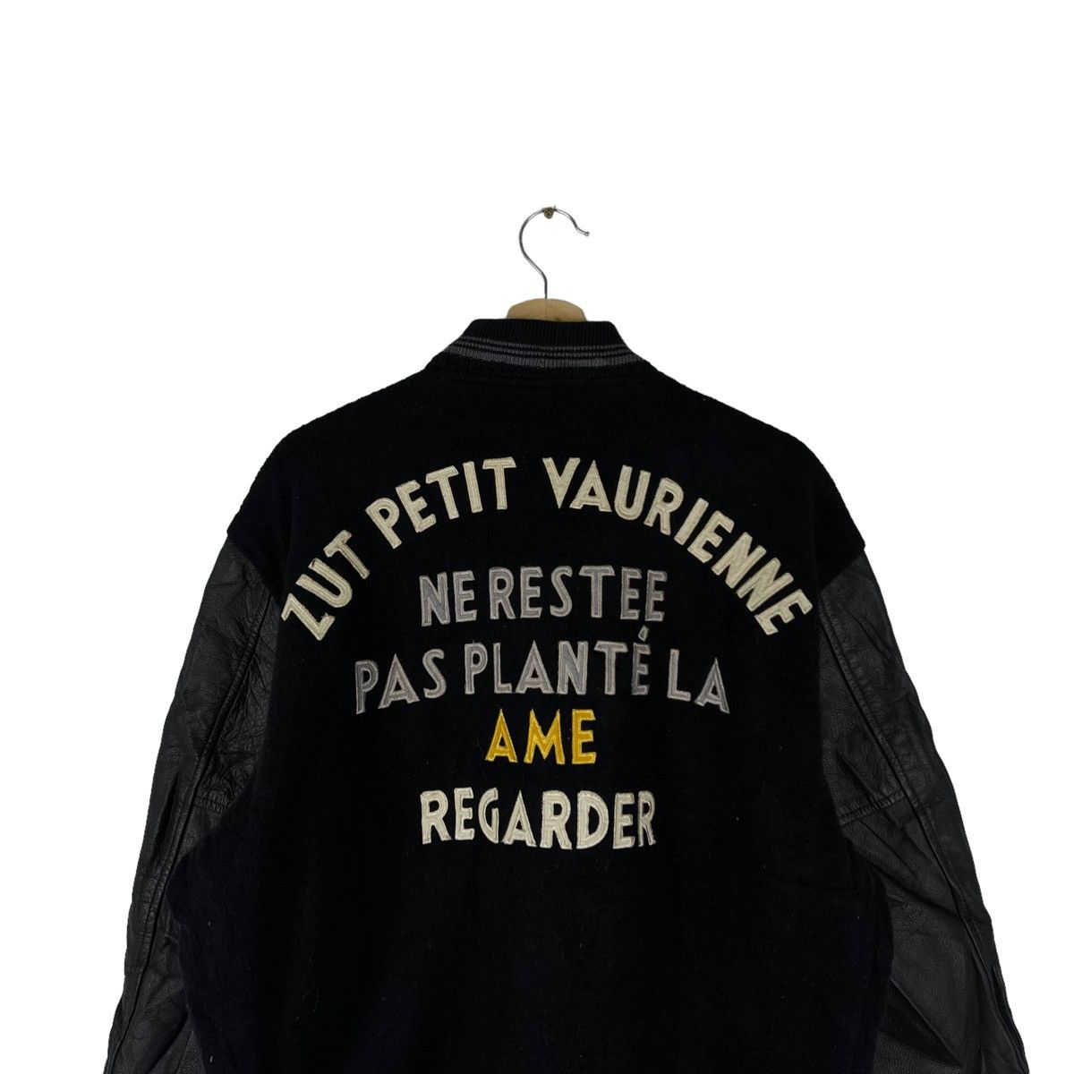 Japanese Brand VINTAGE VARSITY JACKET LEATHER ZUT PETIT INSPIRE BAPE Size US L / EU 52-54 / 3 - 7 Thumbnail