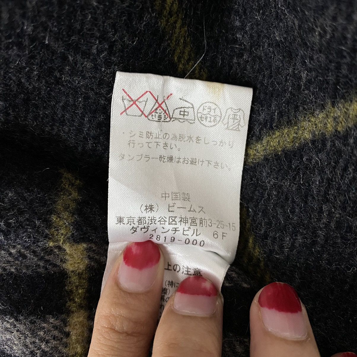Vintage Vintage BEAMS HEART Japanese Brand Wool Peacoat Jacket Size US S / EU 44-46 / 1 - 7 Thumbnail
