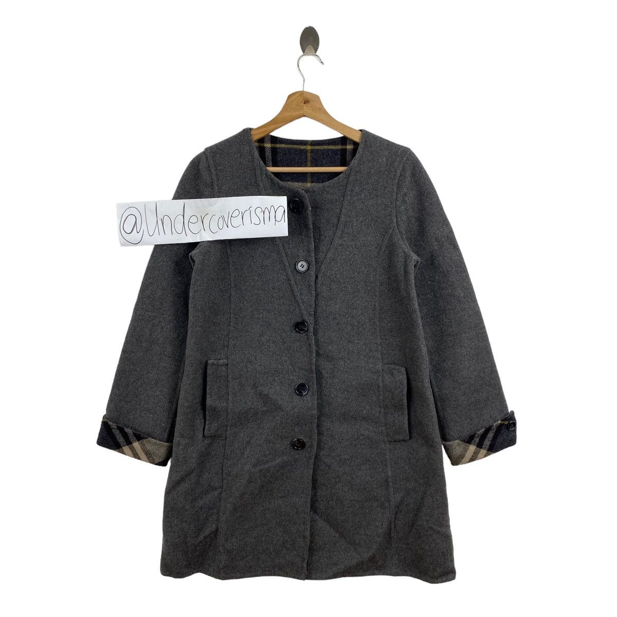 Vintage Vintage BEAMS HEART Japanese Brand Wool Peacoat Jacket Size US S / EU 44-46 / 1 - 1 Thumbnail