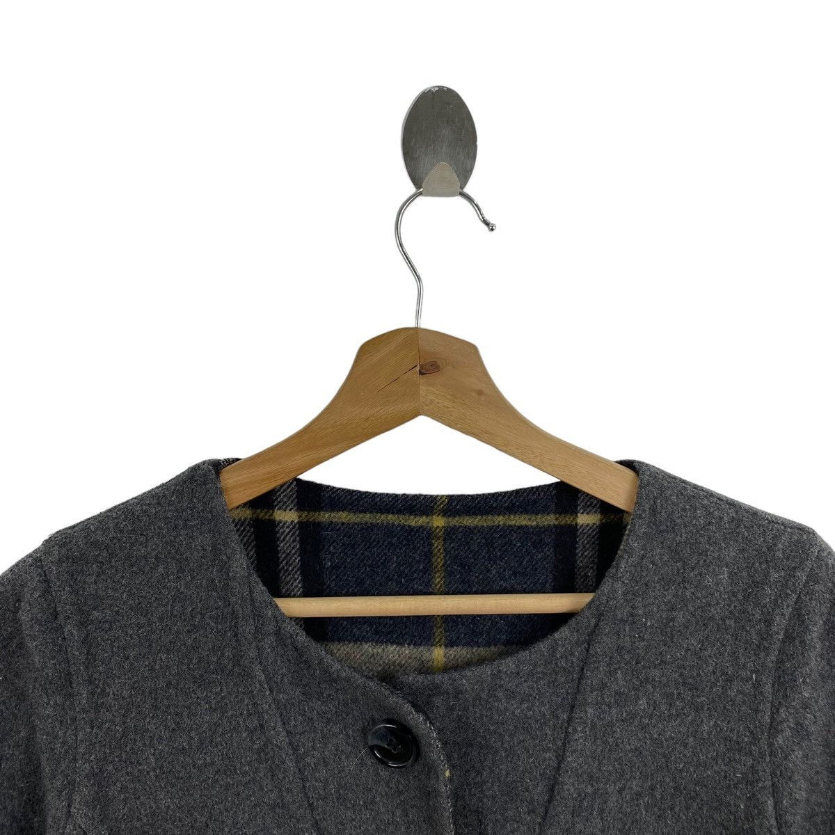 Vintage Vintage BEAMS HEART Japanese Brand Wool Peacoat Jacket Size US S / EU 44-46 / 1 - 2 Thumbnail