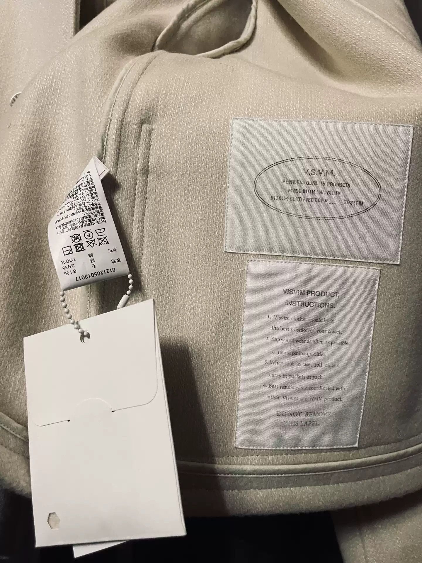 Visvim Visvim 21aw Hayward jkt ivory Size US S / EU 44-46 / 1 - 4 Thumbnail