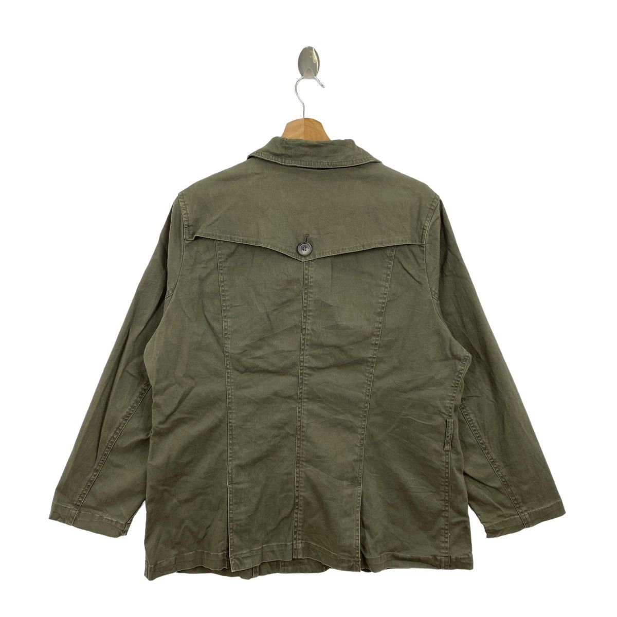 Japanese Brand JOHN JELLO Japanese Brand Punk Button Up Green Jeans Jacket Size US L / EU 52-54 / 3 - 6 Thumbnail