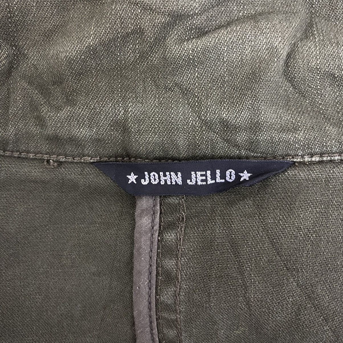 Japanese Brand JOHN JELLO Japanese Brand Punk Button Up Green Jeans Jacket Size US L / EU 52-54 / 3 - 3 Thumbnail