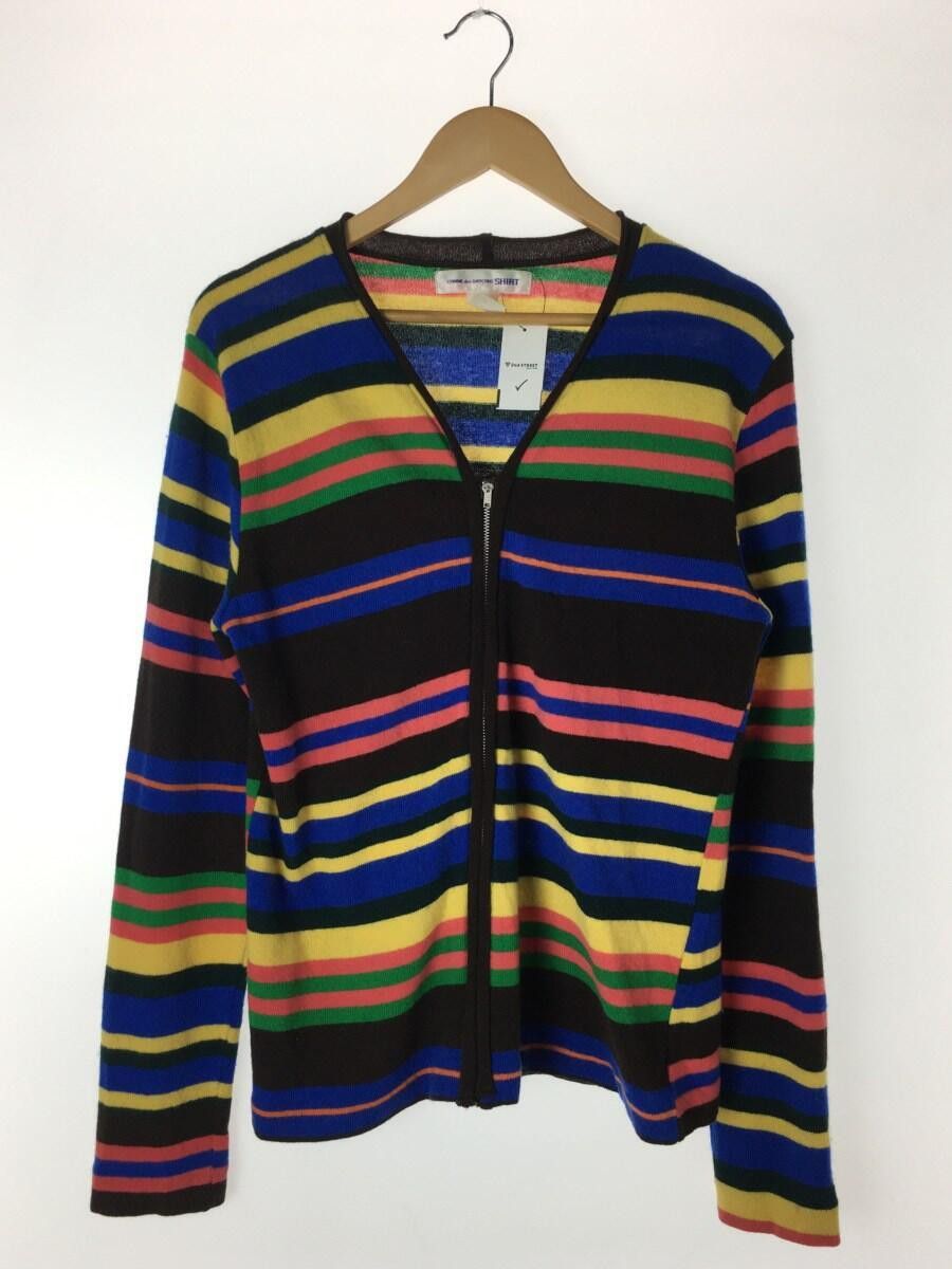 Comme des Garcons × Comme des Garcons SHIRT Striped Wool Knit Cardigan Size US S / EU 44-46 / 1 - 1 Thumbnail