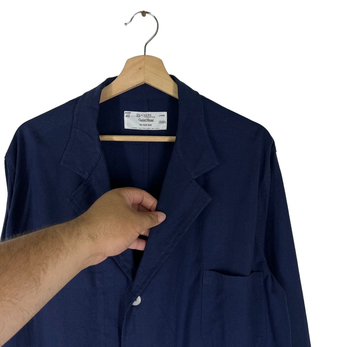 Japanese Brand BACKERS PRODUCTION OUTWEAR LONG JACKET ORIGINAL GARMENTS Size US L / EU 52-54 / 3 - 3 Thumbnail