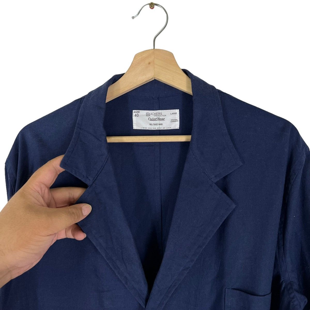 Japanese Brand BACKERS PRODUCTION OUTWEAR LONG JACKET ORIGINAL GARMENTS Size US L / EU 52-54 / 3 - 8 Thumbnail