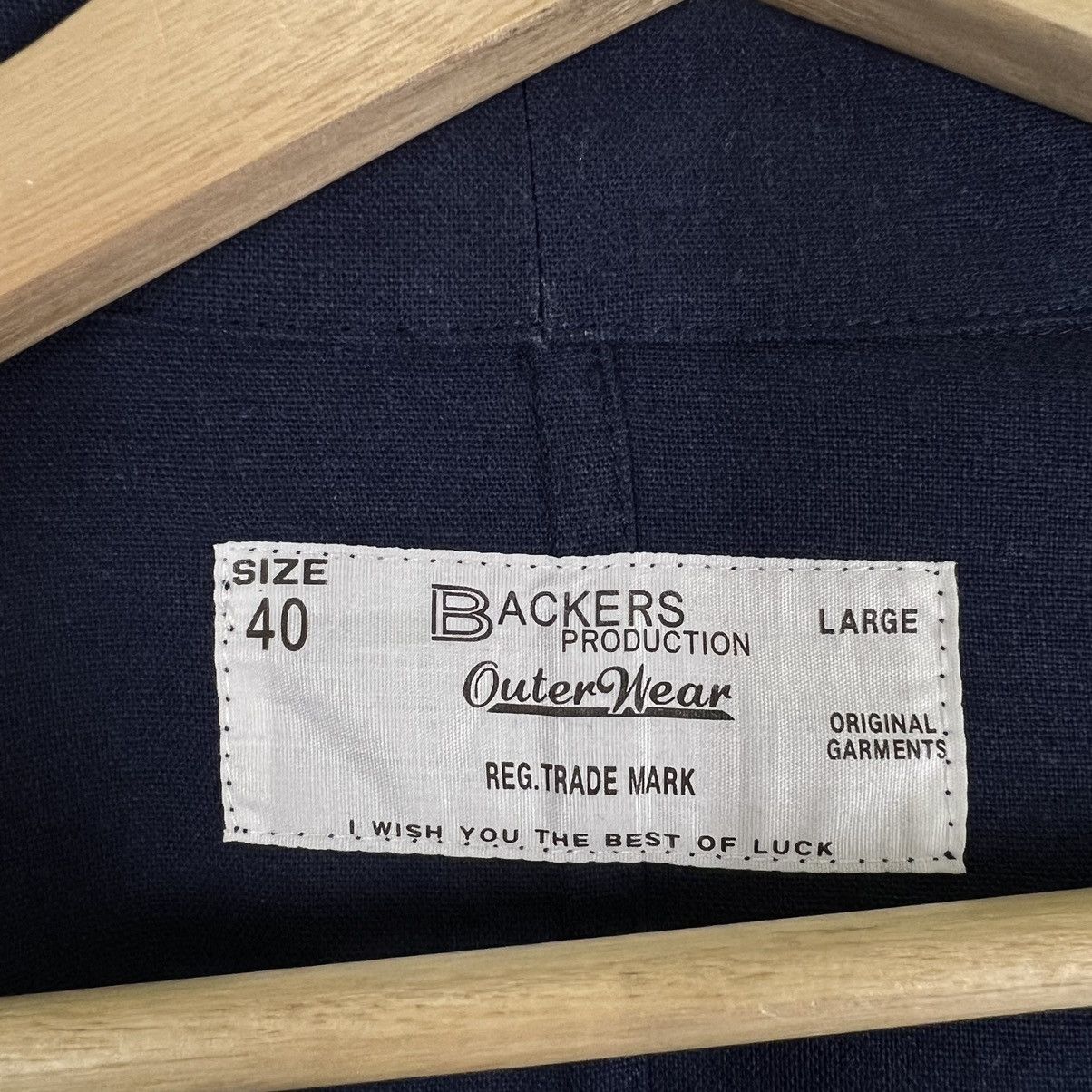 Japanese Brand BACKERS PRODUCTION OUTWEAR LONG JACKET ORIGINAL GARMENTS Size US L / EU 52-54 / 3 - 11 Thumbnail
