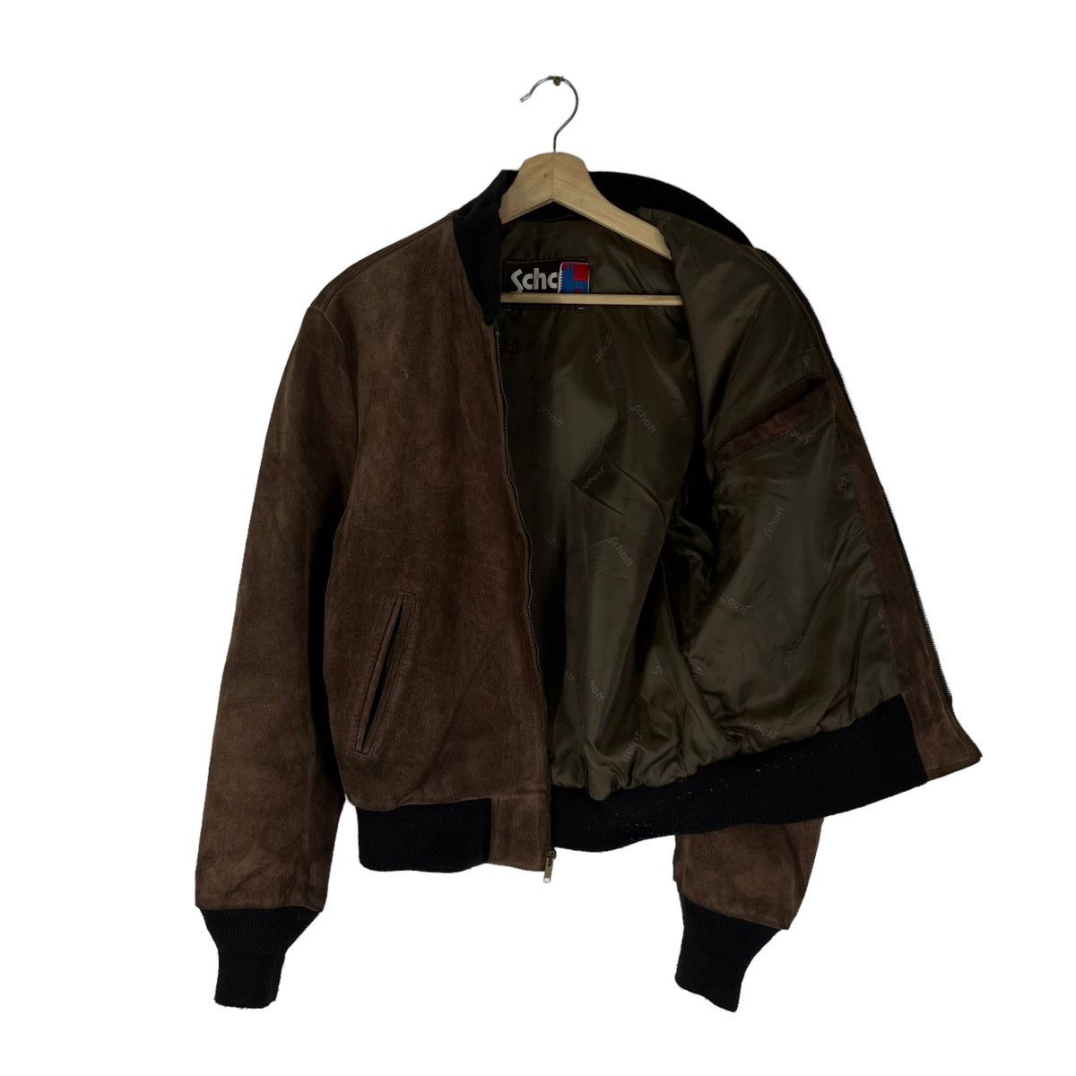 Schott VINTAGE SUEDE LEATHER JACKET BOMBER SCHOTT MADE IN USA Size US M / EU 48-50 / 2 - 9 Thumbnail