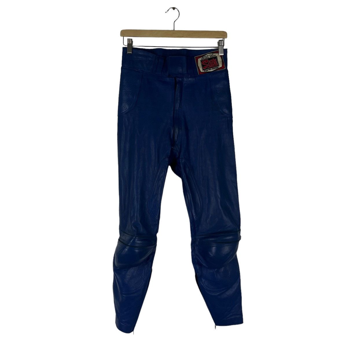 Genuine Leather VINTAGE MOTORCYCLE RACING WEAR SATO TOKYO JAPAN LEATHER PANT Size US 28 / EU 44 - 2 Thumbnail