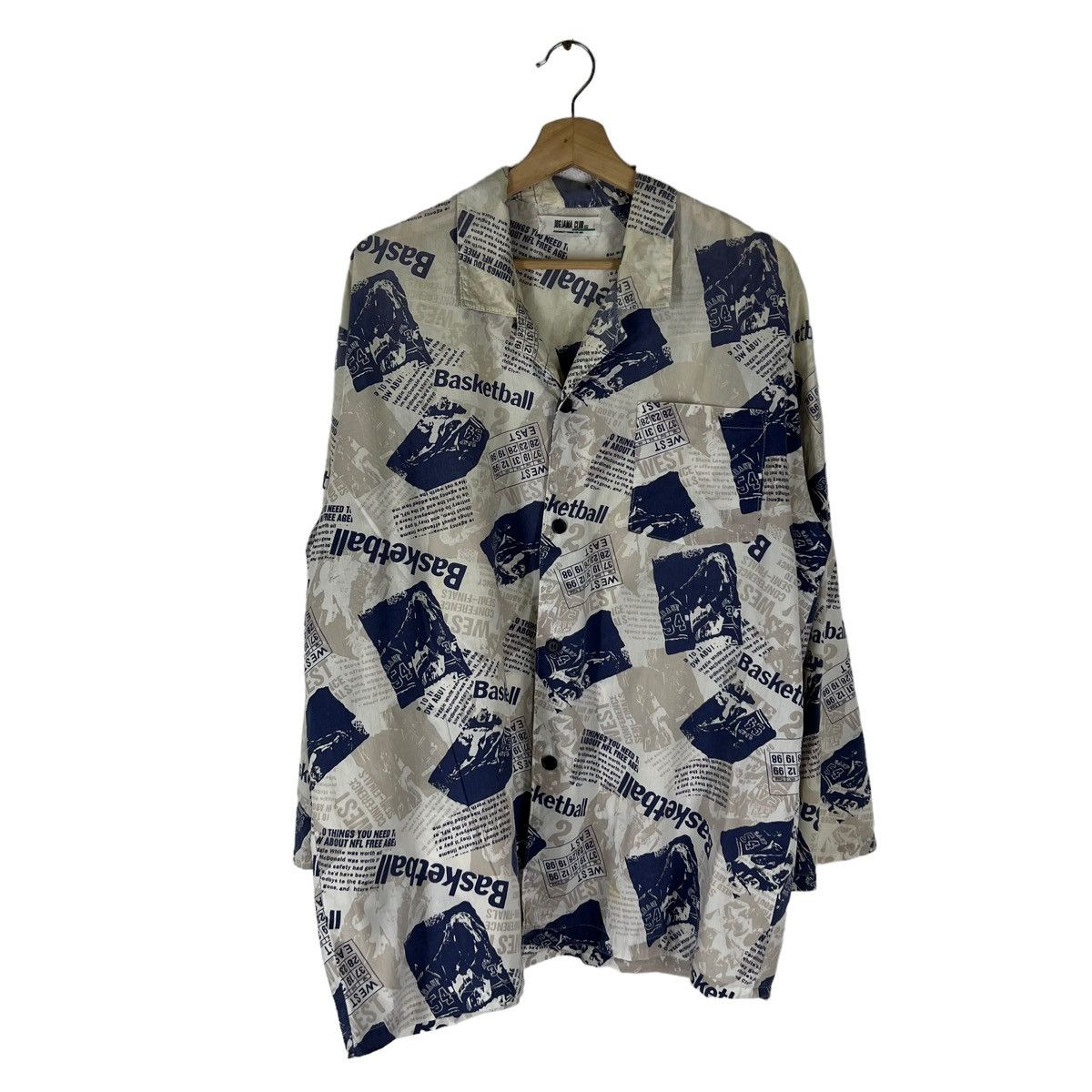 Japanese Brand VINTAGE JOG JAMA CLUB FULLPRINT JACKET INSPIRED ISSEY MIYAKE Size US L / EU 52-54 / 3 - 1 Thumbnail