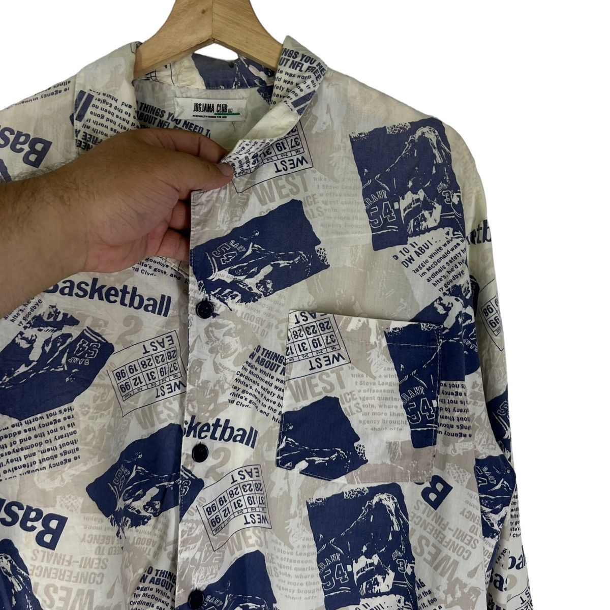 Japanese Brand VINTAGE JOG JAMA CLUB FULLPRINT JACKET INSPIRED ISSEY MIYAKE Size US L / EU 52-54 / 3 - 6 Thumbnail