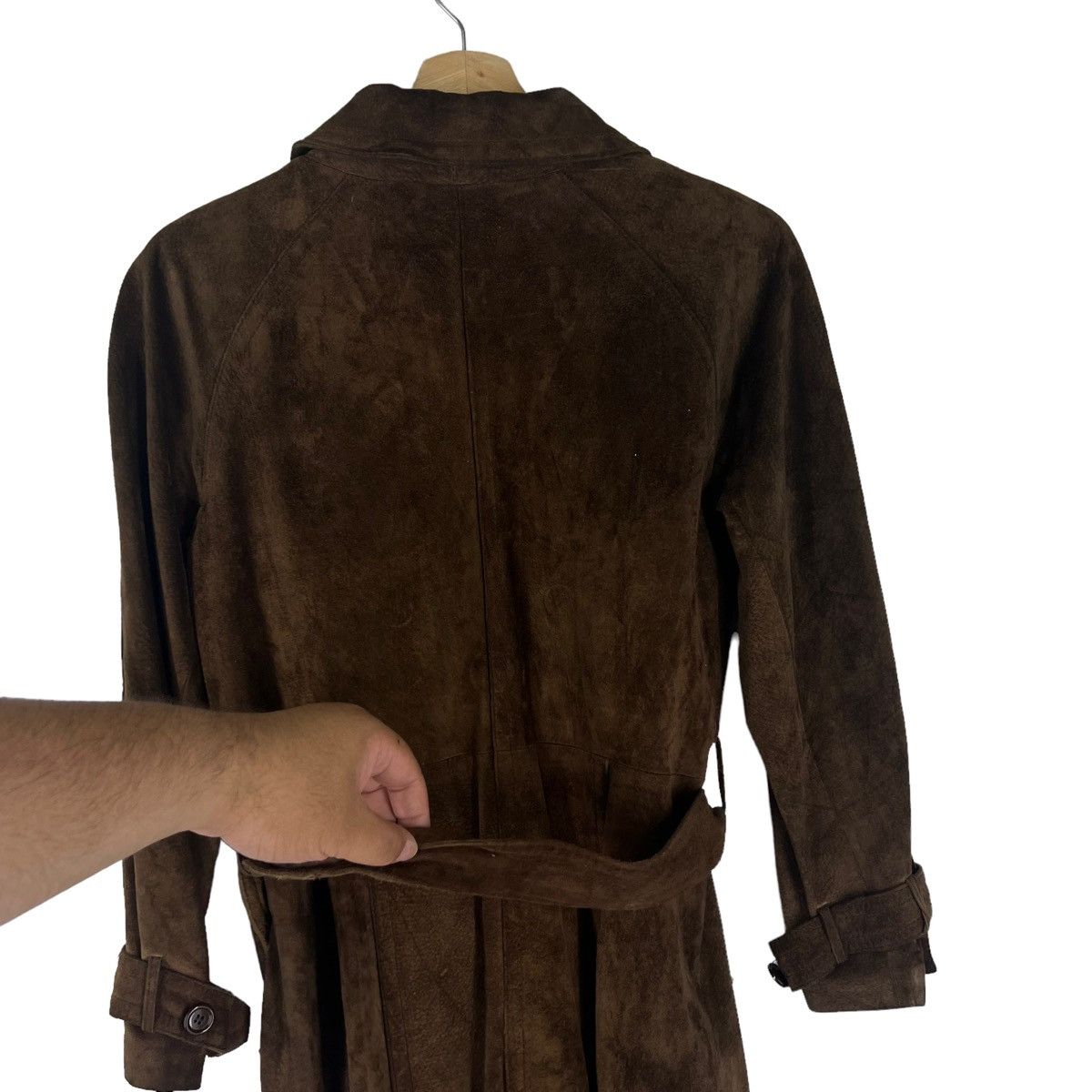 Japanese Brand VINTAGE TRENCH LEATHER JACKET DOUBLE BREAST PARTINA TOKYO Size S / US 4 / IT 40 - 7 Thumbnail