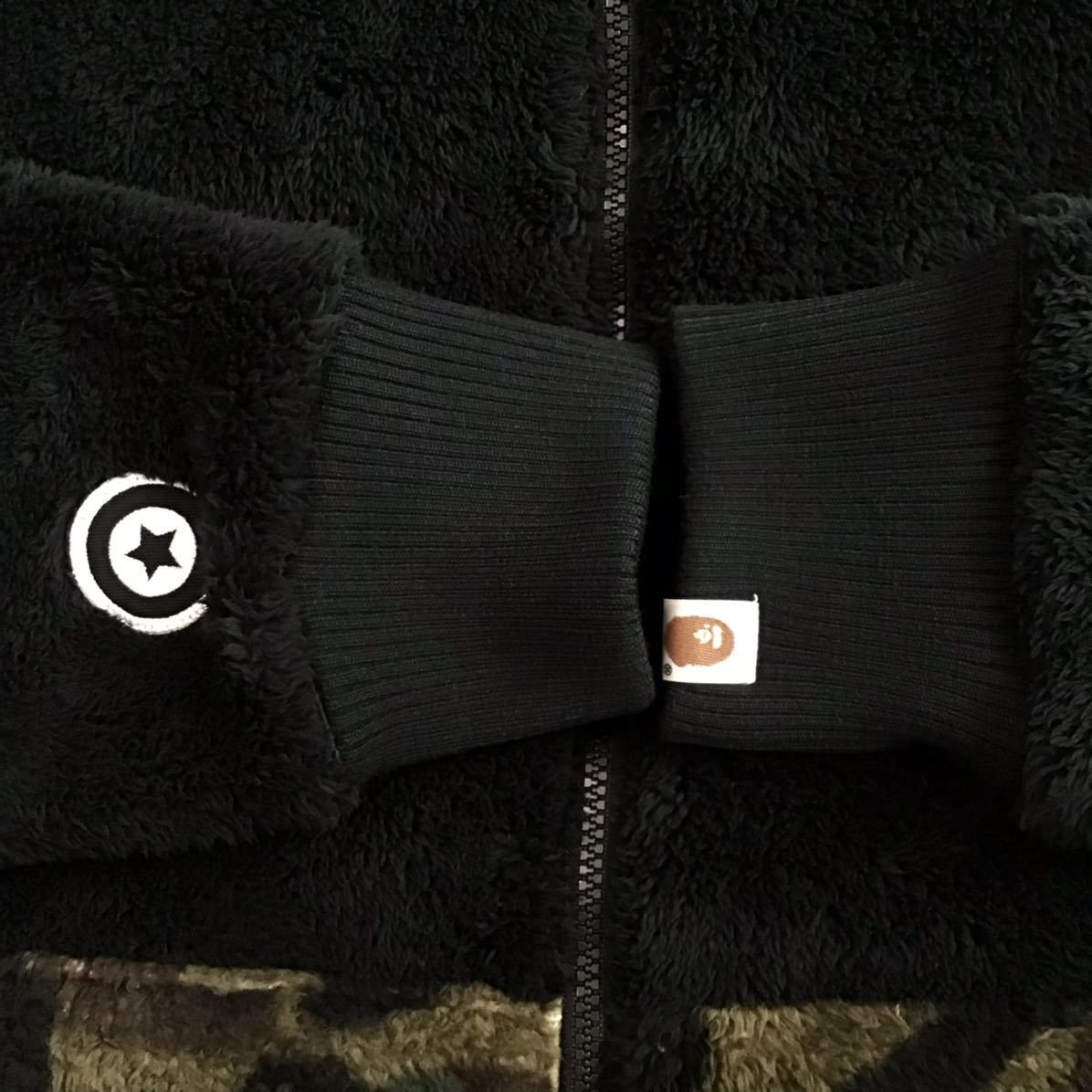 Bape BAPE Boar shark full zip hoodie black × 1st camo green Size US M / EU 48-50 / 2 - 7 Thumbnail