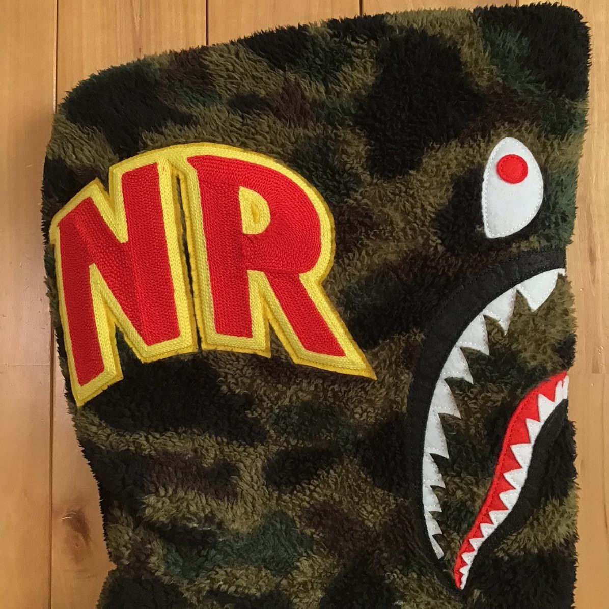 Bape BAPE Boar shark full zip hoodie black × 1st camo green Size US M / EU 48-50 / 2 - 5 Thumbnail
