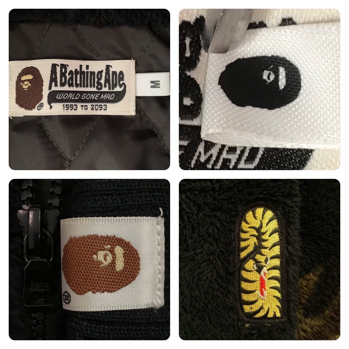 Bape BAPE Boar shark full zip hoodie black × 1st camo green Size US M / EU 48-50 / 2 - 9 Thumbnail
