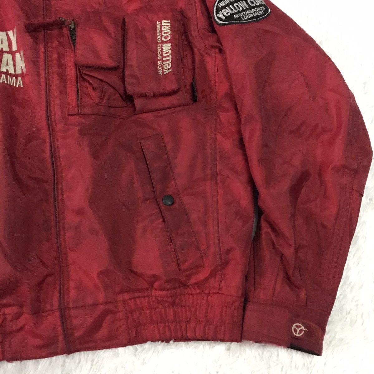 Japanese Brand Yellow corn motorsports equipment bomber style jacket Size US L / EU 52-54 / 3 - 18 Thumbnail