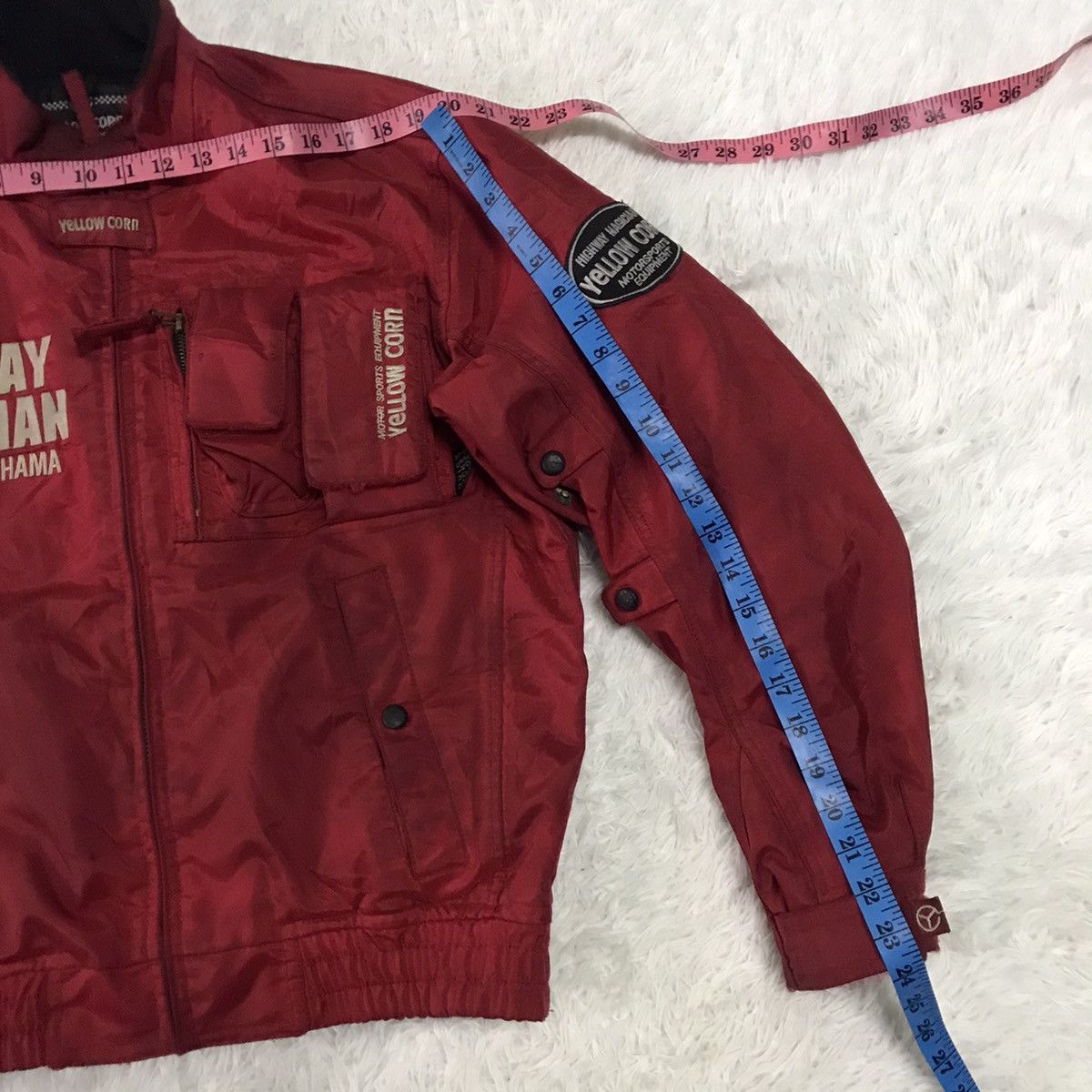 Japanese Brand Yellow corn motorsports equipment bomber style jacket Size US L / EU 52-54 / 3 - 22 Thumbnail