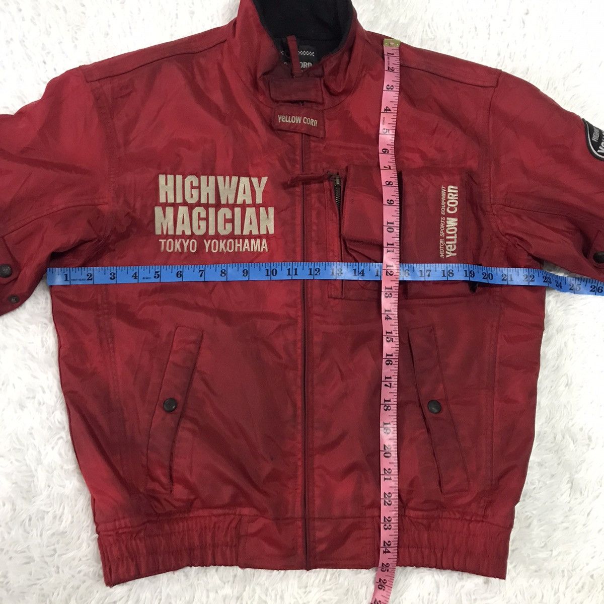 Japanese Brand Yellow corn motorsports equipment bomber style jacket Size US L / EU 52-54 / 3 - 20 Thumbnail