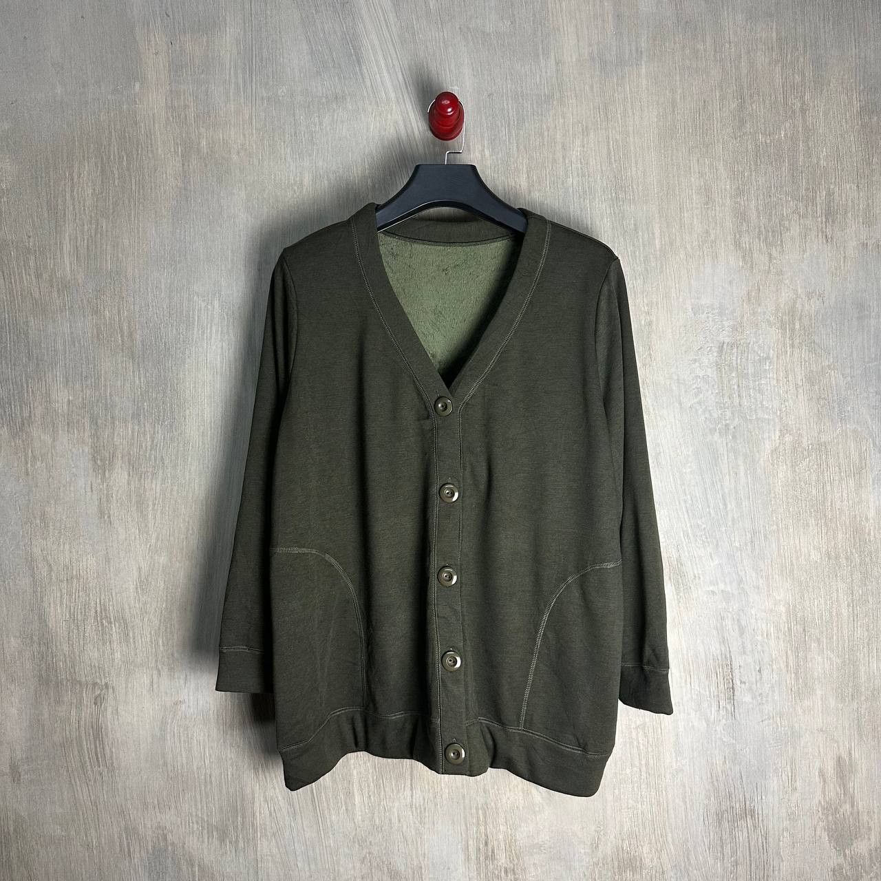 image of Vintage Essential Plain Japanese Style Cardigan, Men's (Size XL)