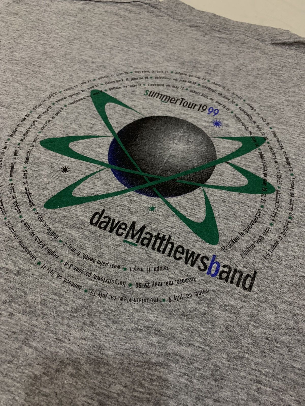 Band Tees DAVE MATTHEWS BAND 1999 SUMMER TOUR SHIRT Size US XL / EU 56 / 4 - 7 Thumbnail