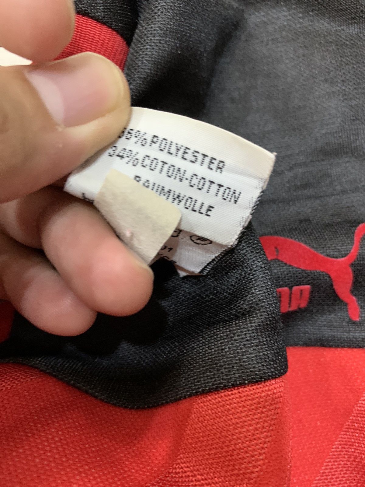 Puma × Vintage VINTAGEDEALS! 1980s J.S MANDEREN FRANCE FOOTBAL JERSEY Size US L / EU 52-54 / 3 - 7 Thumbnail