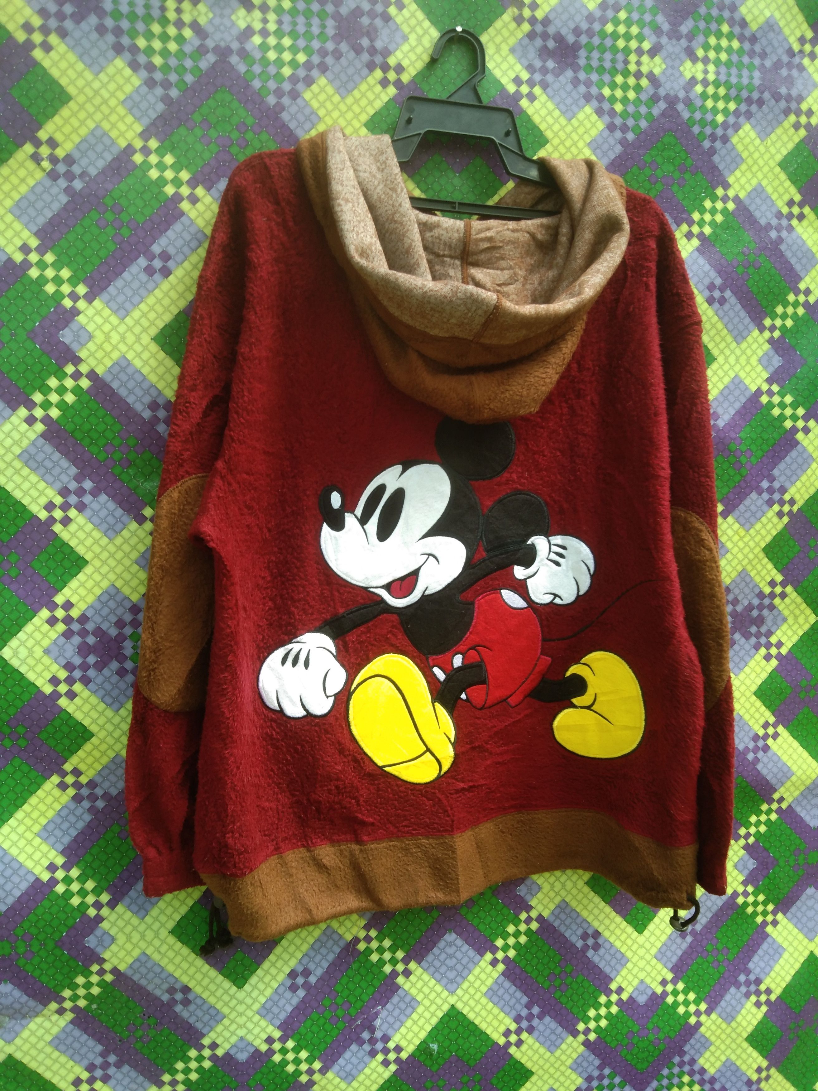 Mickey Mouse × Vintage MICKEY MOUSE FLEECE HOODIE Size US L / EU 52-54 / 3 - 2 Thumbnail