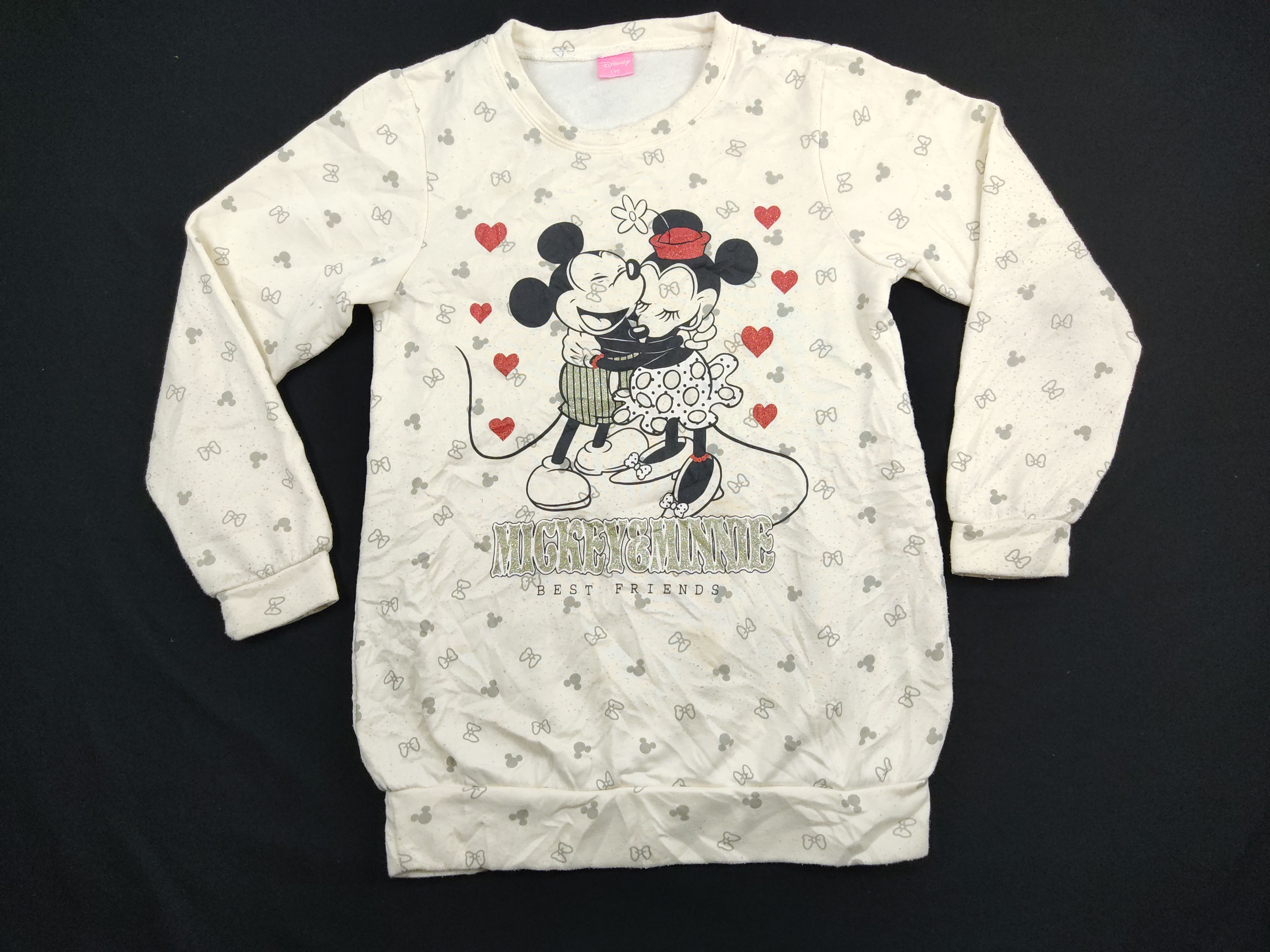 Disney Disney Mickey Minnie Mouse Best Friend Love Sweatshirt Size XS / US 0-2 / IT 36-38 - 1 Thumbnail