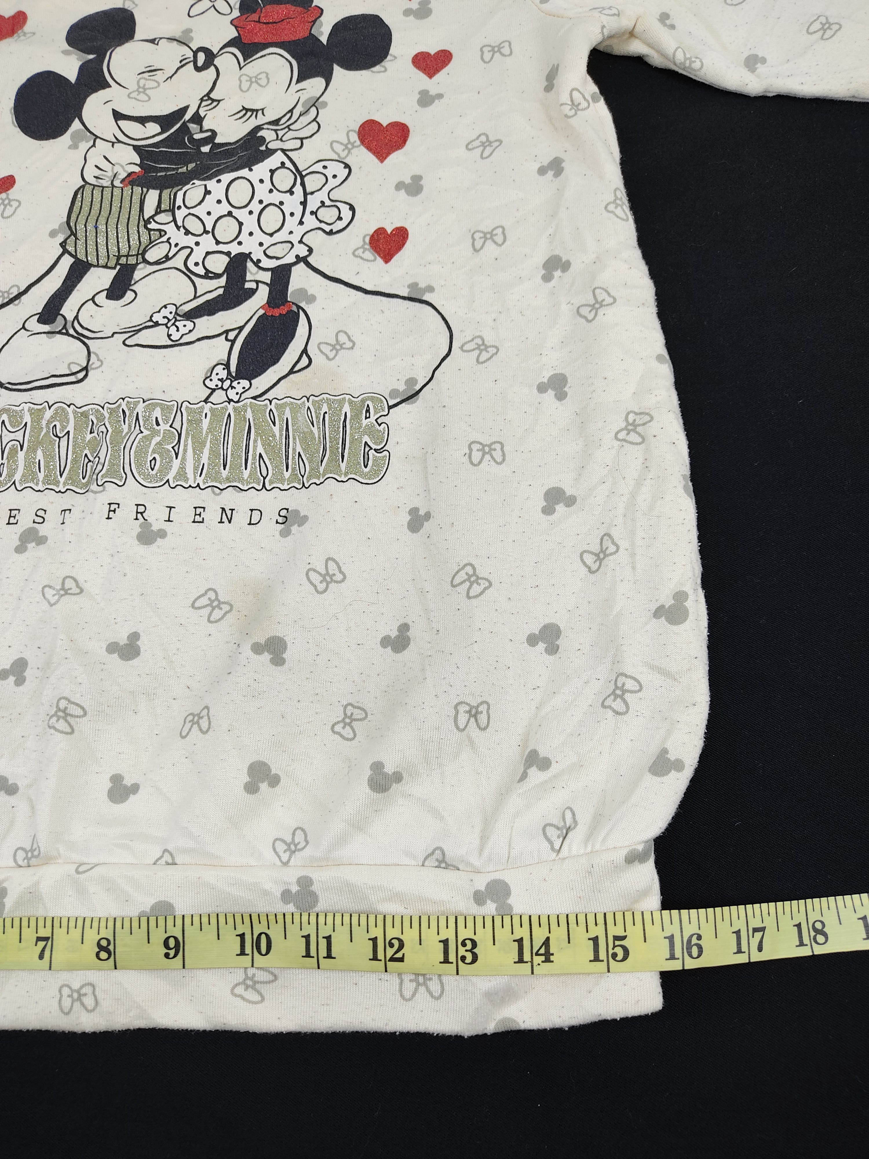Disney Disney Mickey Minnie Mouse Best Friend Love Sweatshirt Size XS / US 0-2 / IT 36-38 - 7 Thumbnail