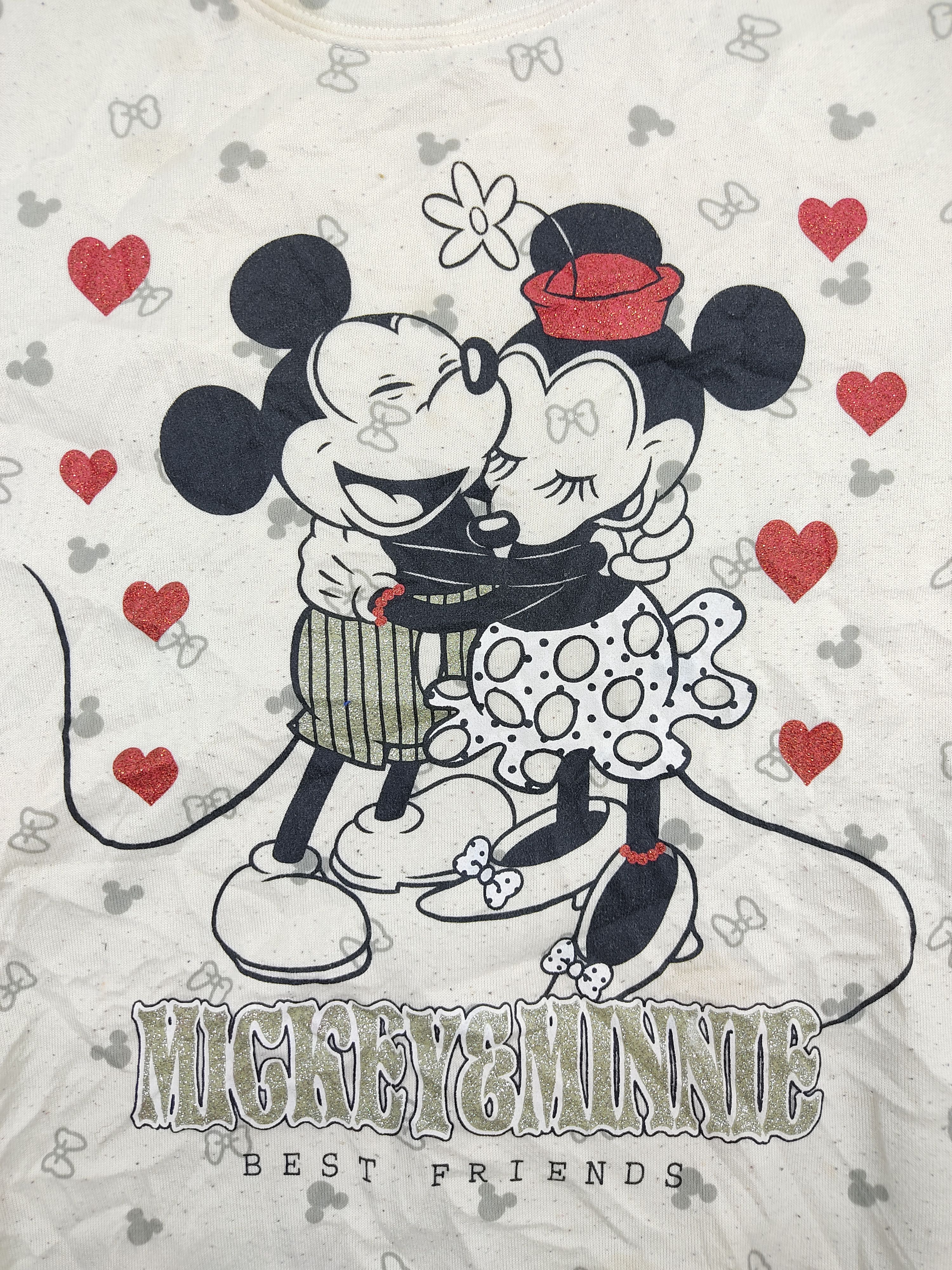 Disney Disney Mickey Minnie Mouse Best Friend Love Sweatshirt Size XS / US 0-2 / IT 36-38 - 2 Thumbnail