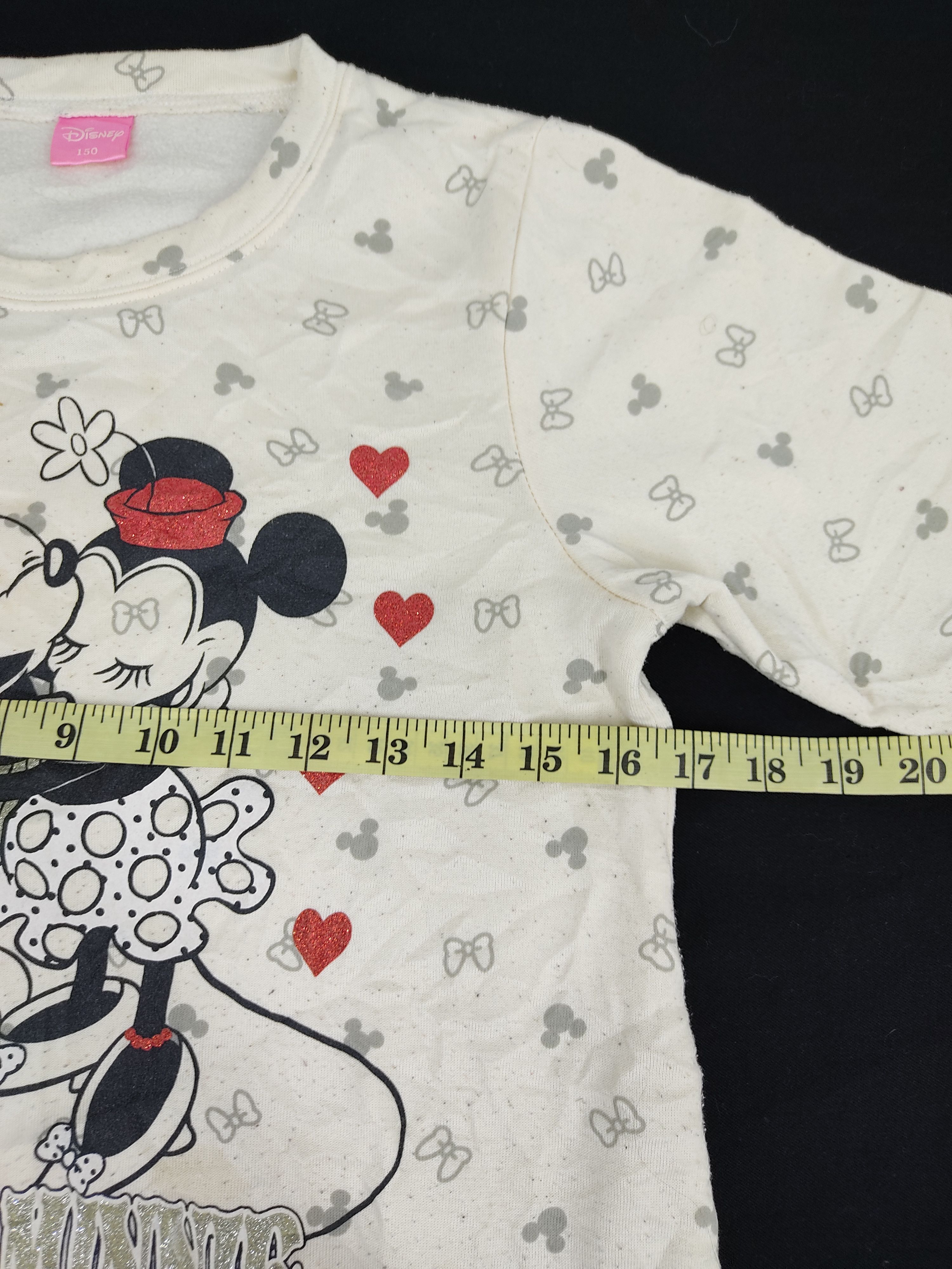 Disney Disney Mickey Minnie Mouse Best Friend Love Sweatshirt Size XS / US 0-2 / IT 36-38 - 6 Thumbnail
