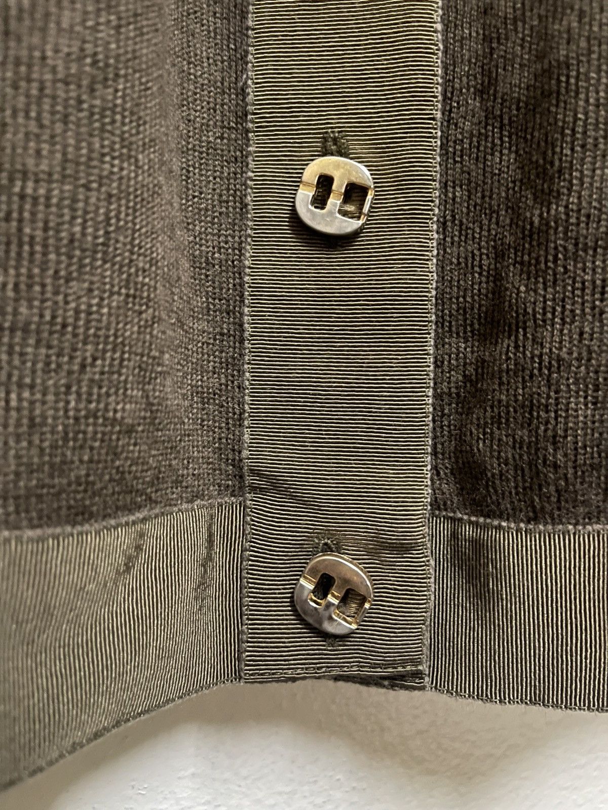 Salvatore Ferragamo × Vintage Salvatore Ferragamo Wool Sweatshirt Button Long Sleeve Italy Size S / US 4 / IT 40 - 8 Thumbnail