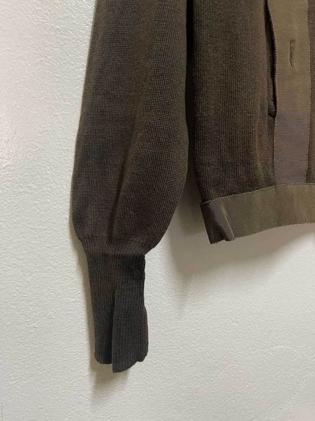 Salvatore Ferragamo × Vintage Salvatore Ferragamo Wool Sweatshirt Button Long Sleeve Italy Size S / US 4 / IT 40 - 5 Thumbnail
