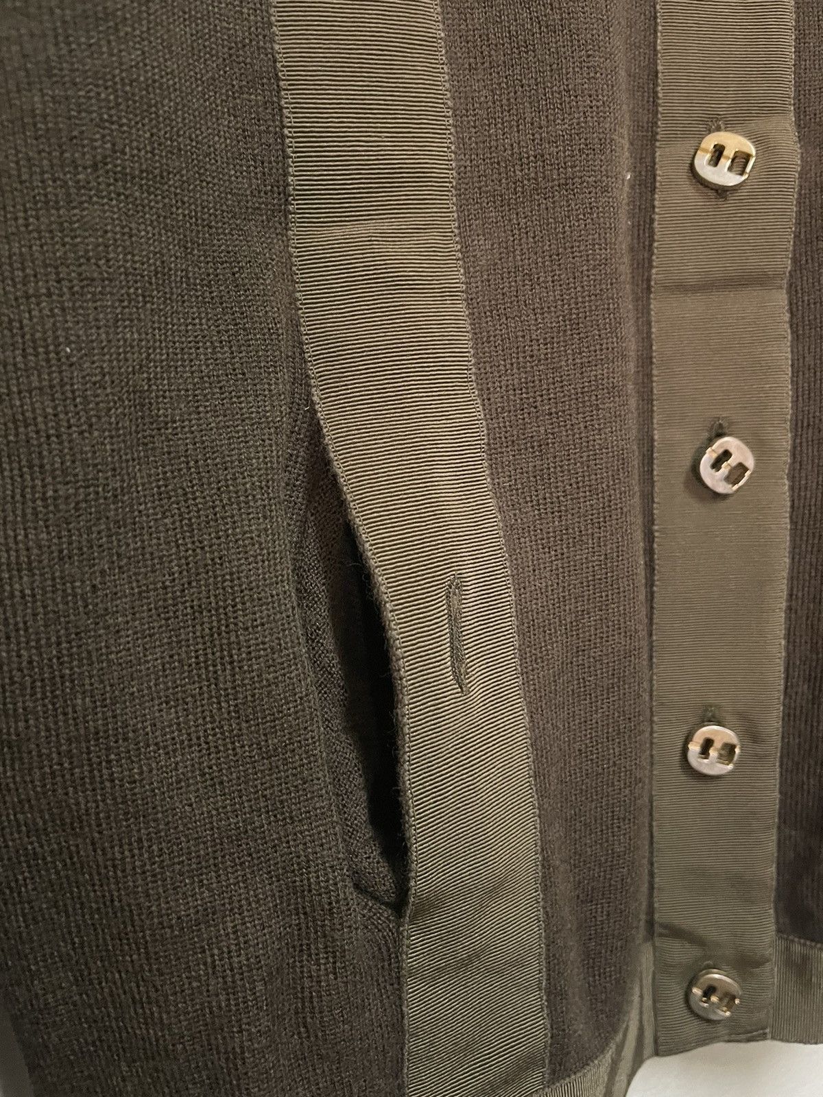 Salvatore Ferragamo × Vintage Salvatore Ferragamo Wool Sweatshirt Button Long Sleeve Italy Size S / US 4 / IT 40 - 6 Thumbnail