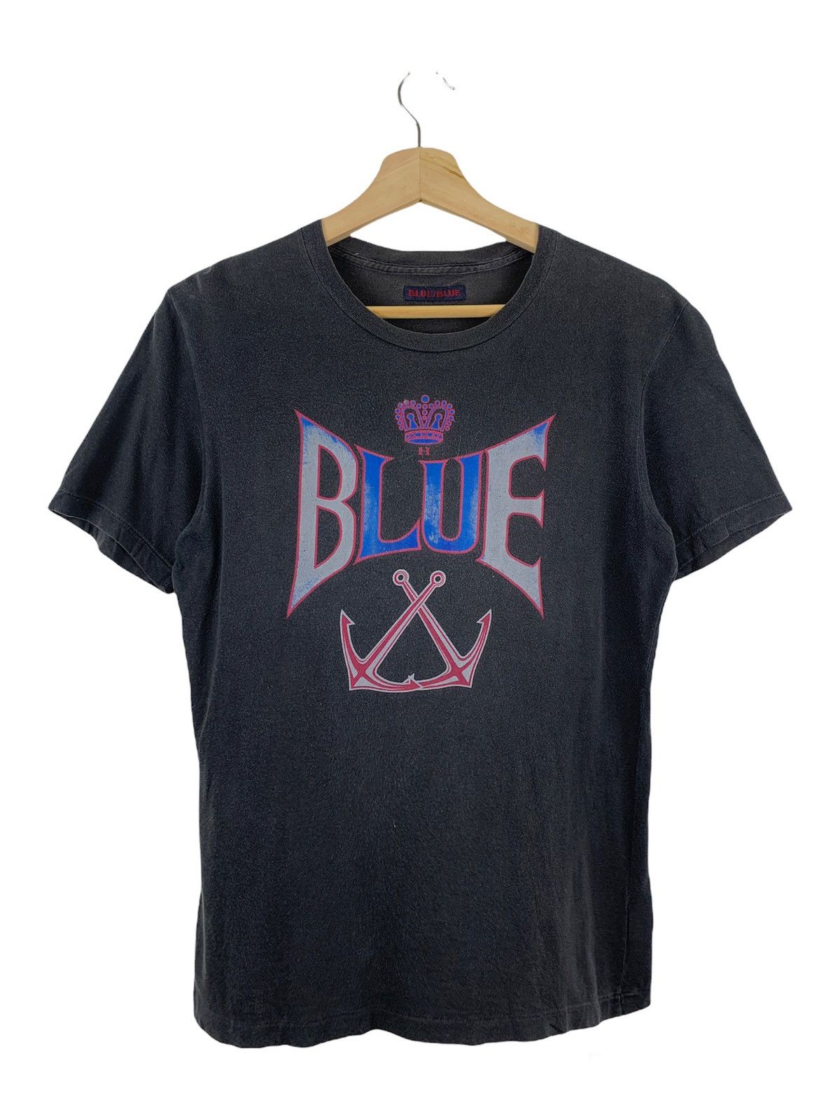 Image of Blue Blue Japan x Vintage Blue Japan Black T-Shirt, Men's (Size XS)