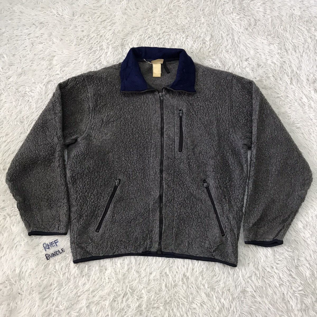 Japanese Brand 🔥 STEALS 🔥 Vintage LLBean deep pile fleece jacket Size US M / EU 48-50 / 2 - 1 Thumbnail