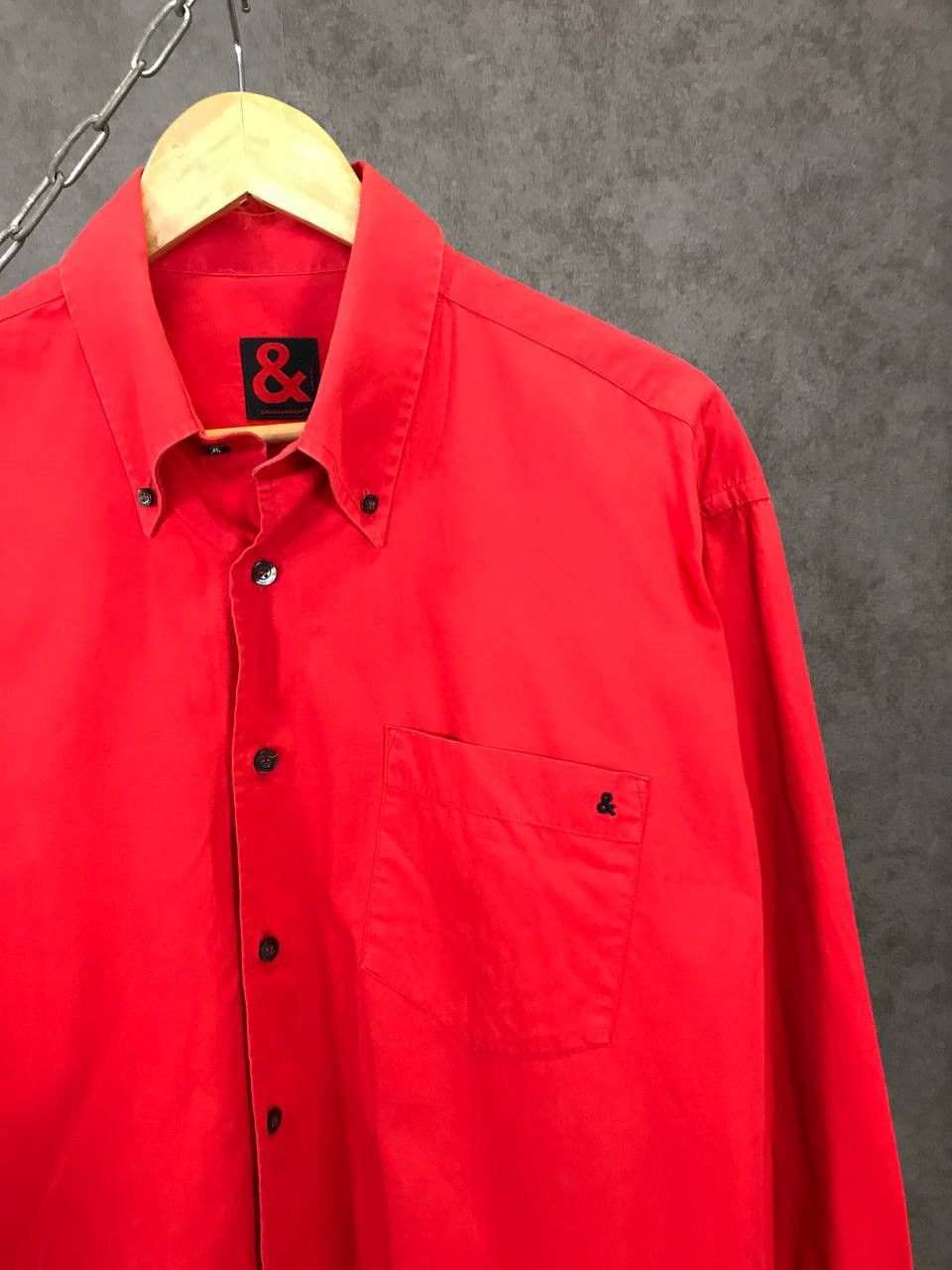 Dolce & Gabbana D&G Dolce & Gabbana luxury red shirt Size US L / EU 52-54 / 3 - 2 Thumbnail