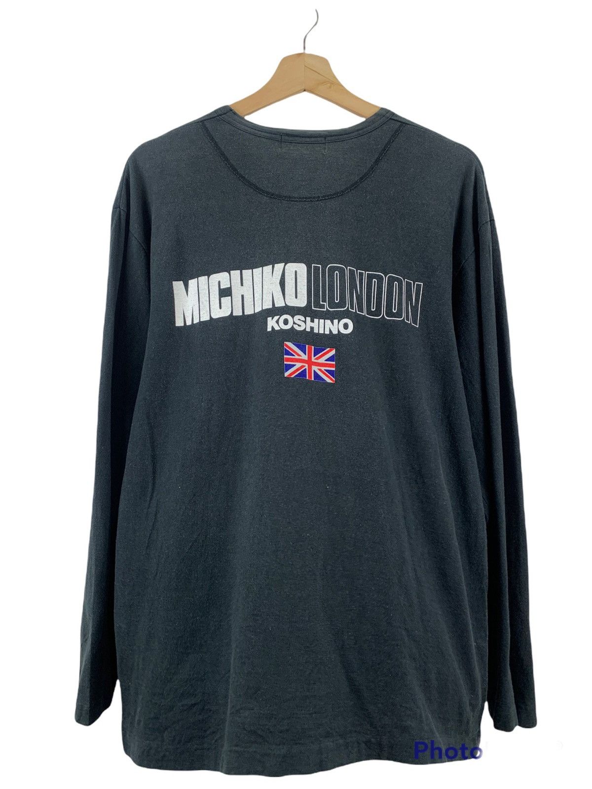 Vintage michiko koshino london big logo shirt