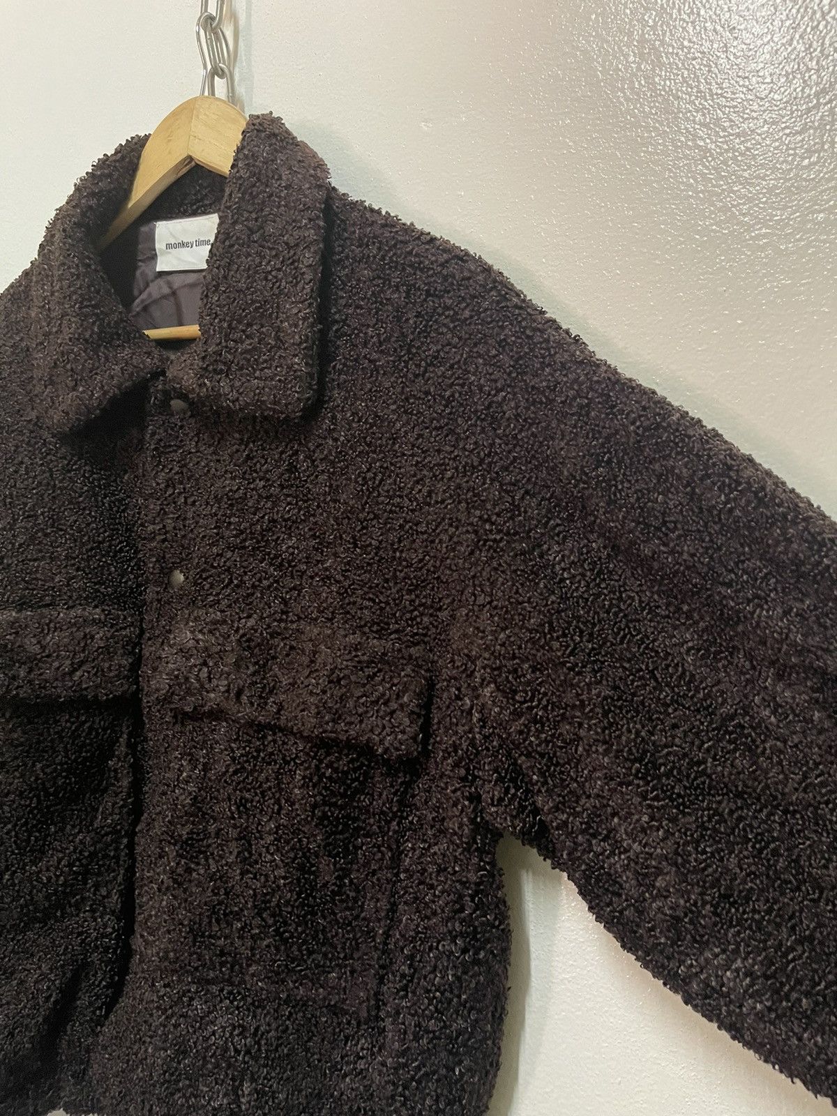 Japanese Brand × monkey time Monkey Time Workwear Boxy Fleece Button Jacket Fuzzy Size US S / EU 44-46 / 1 - 6 Thumbnail
