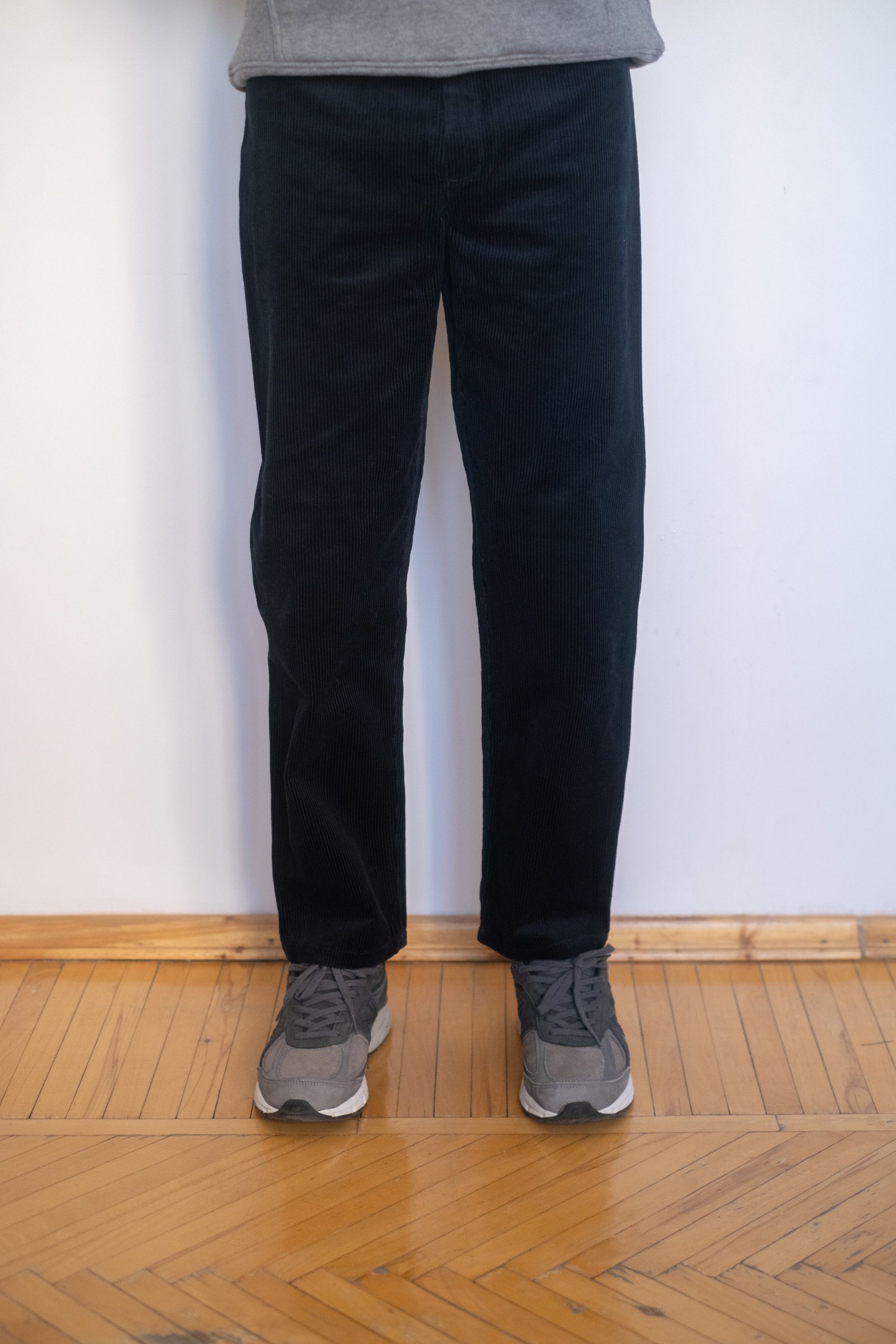 CLOUD SIX Tapered Corduroy Trousers Midnight Blue