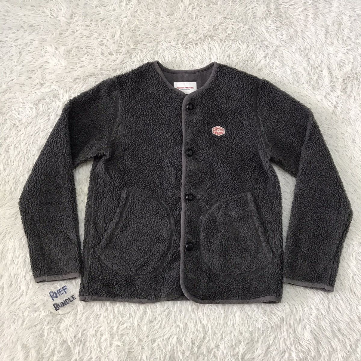 image of Designer Vincent Et Mireille Digoin France Deep Pile Jacket, Men's (Size Small)