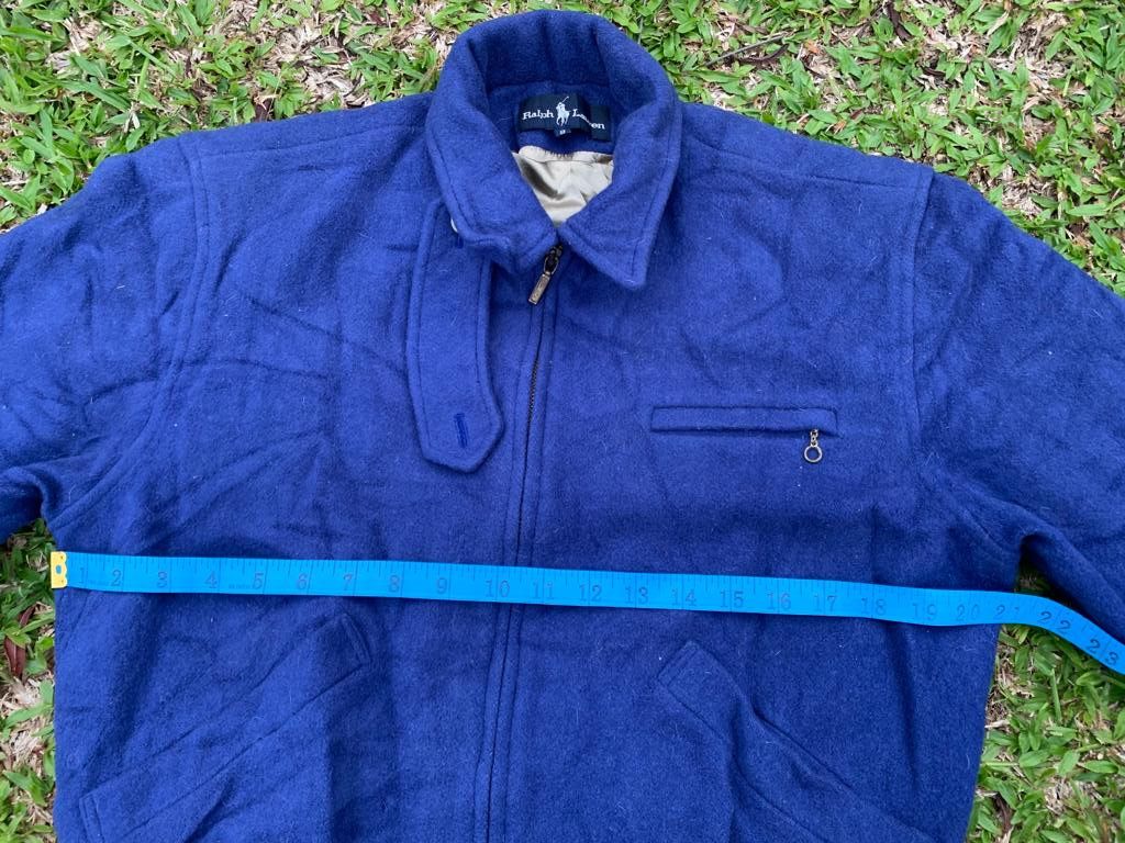 Ralph Lauren × Vintage Ralph Lauren zipper Jacket Wool Size M / US 6-8 / IT 42-44 - 16 Thumbnail