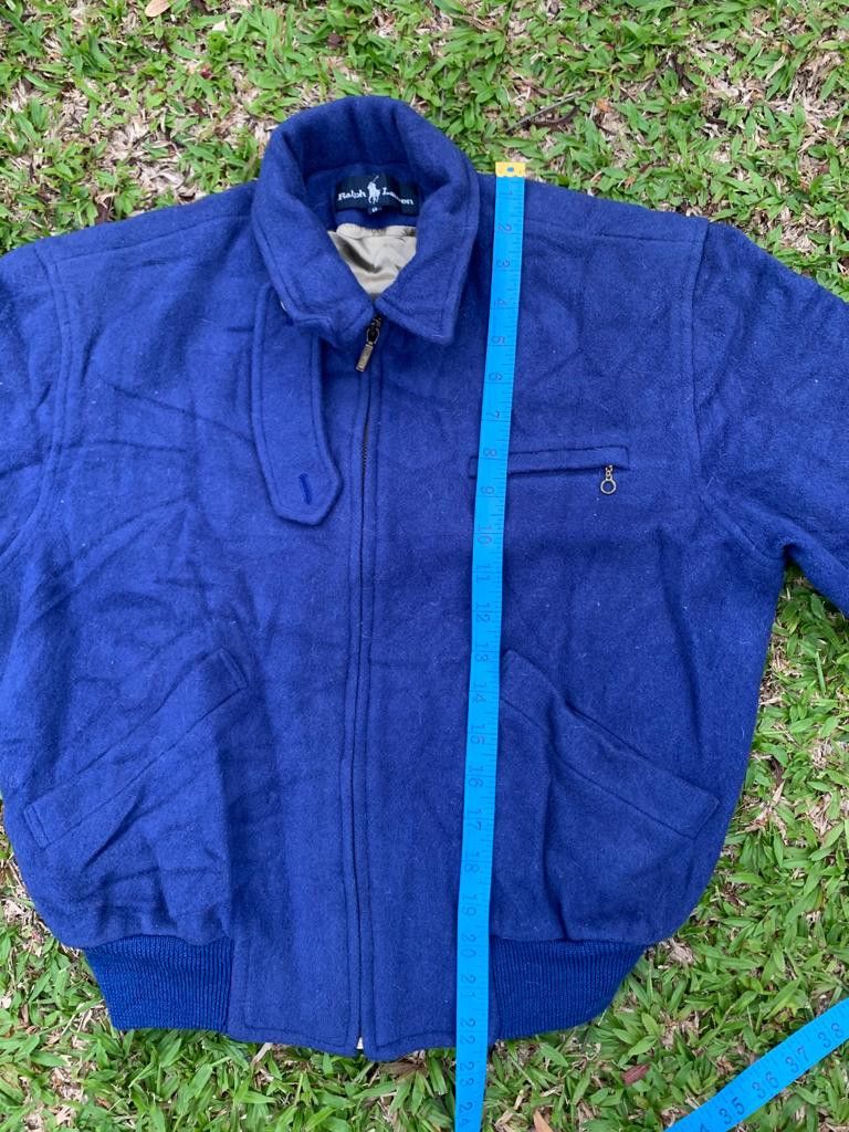 Ralph Lauren × Vintage Ralph Lauren zipper Jacket Wool Size M / US 6-8 / IT 42-44 - 17 Thumbnail