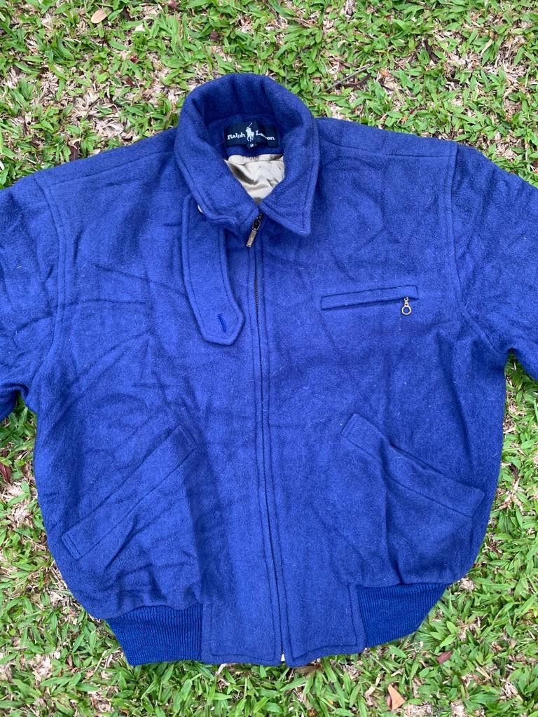 Ralph Lauren × Vintage Ralph Lauren zipper Jacket Wool Size M / US 6-8 / IT 42-44 - 5 Thumbnail