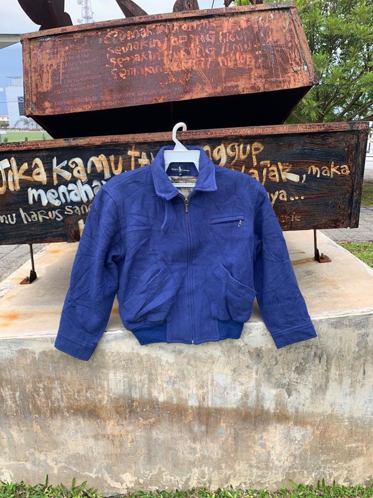 Ralph Lauren × Vintage Ralph Lauren zipper Jacket Wool Size M / US 6-8 / IT 42-44 - 1 Thumbnail