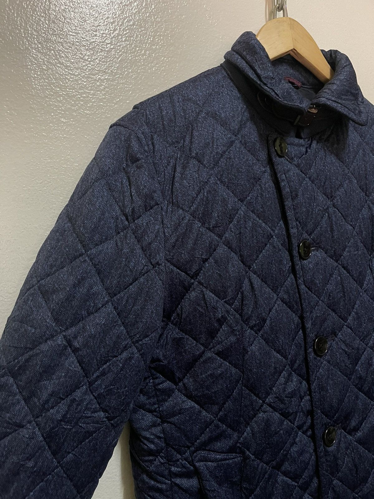 Japanese Brand Monsieur Nicole Quilted Button Jacket Size US M / EU 48-50 / 2 - 2 Thumbnail