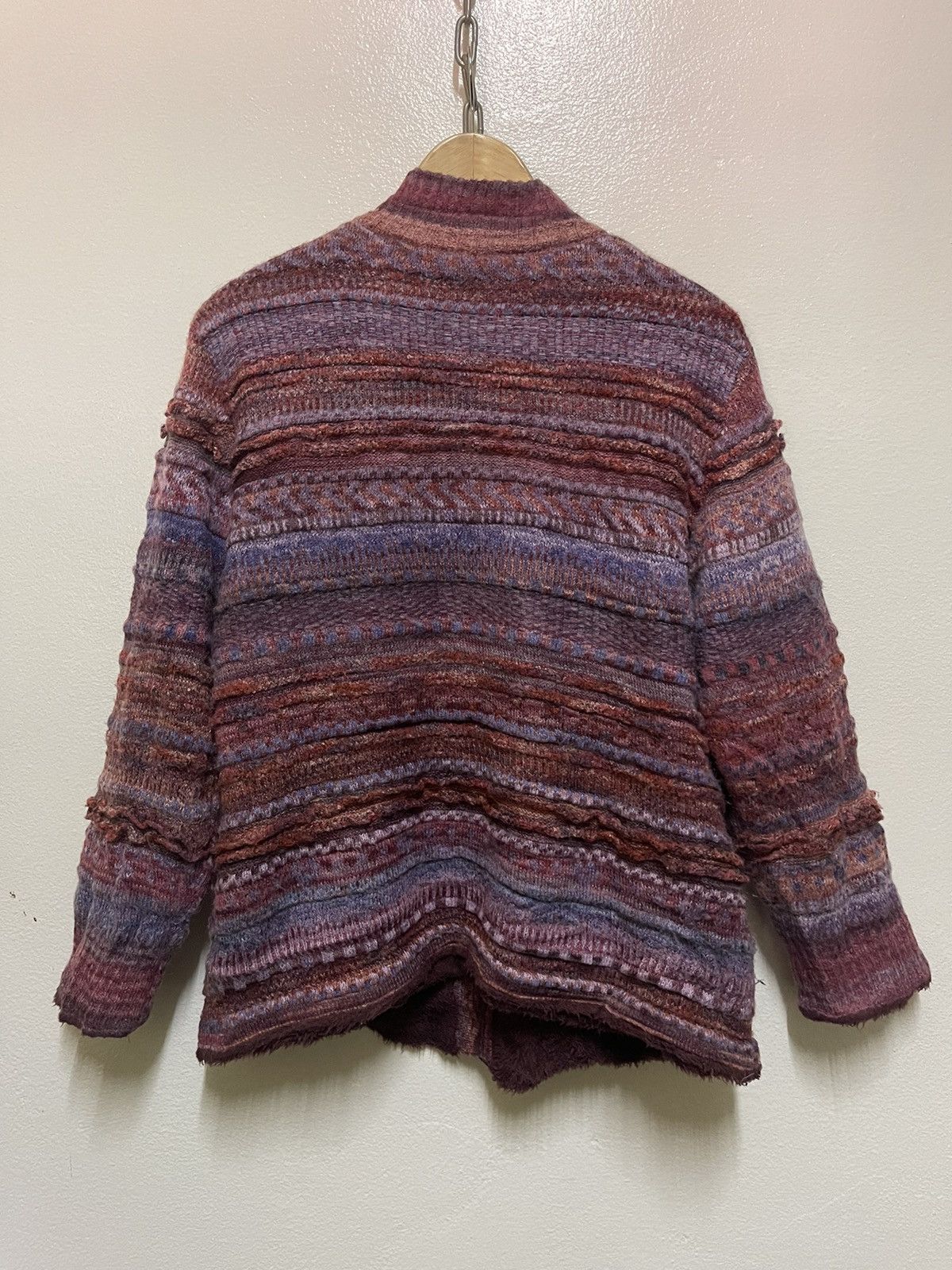 Japanese Brand Rare Mohair Button Sweater Multicolour Size M / US 6-8 / IT 42-44 - 12 Thumbnail