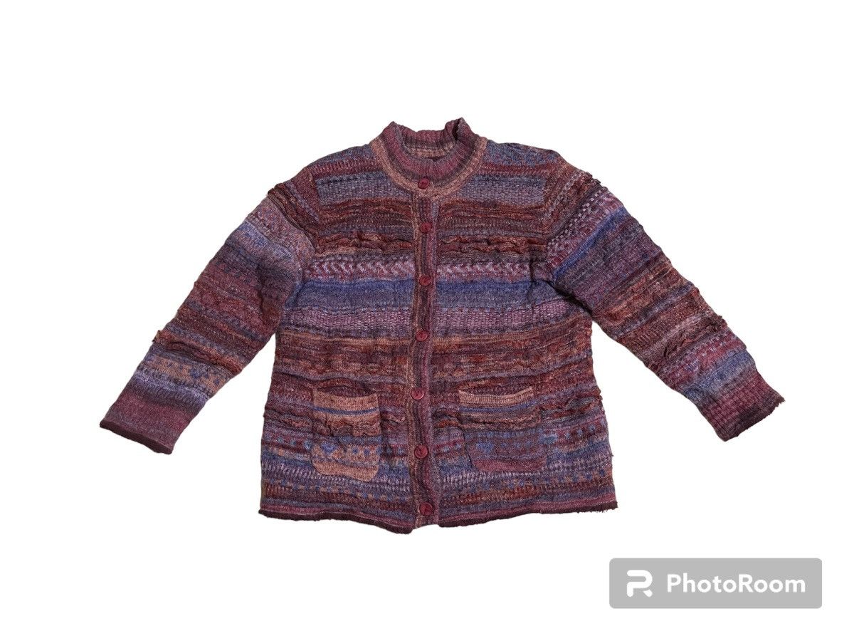 Japanese Brand Rare Mohair Button Sweater Multicolour Size M / US 6-8 / IT 42-44 - 17 Thumbnail